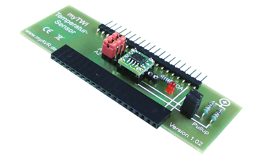 myTWI add-on temperature sensor, equipped  3V / 5V