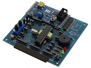 myAVR Board MK2, equipped